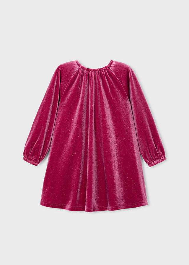 Vestido Pana Glitter Frambuesa Mayoral 
