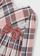 Vestido Cuadros Moño Rosa Mayoral Moño
