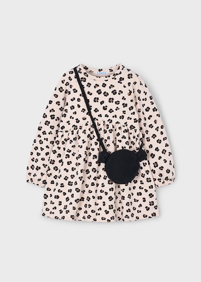 Vestido Animal Print con Bolso Mayoral