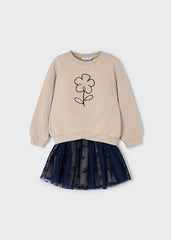 Conjunto Falda Tul Flor Mayoral