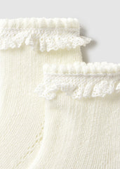 Medias Caladas Encaje Crudo Mayoral Detalle