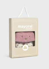 Set Gorro y Medias Oso Interactivo Rosa Mayoral Caja
