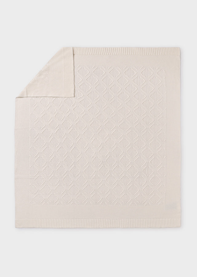 Cobija Toquilla Algodón Crudo Mayoral Estilo