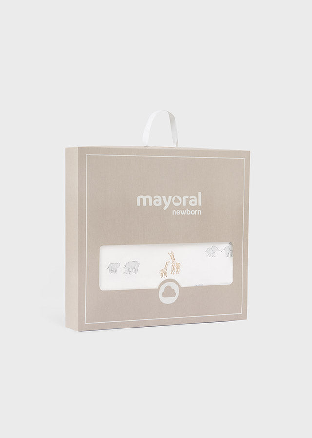 Cobija Arrullo Safari Blanco Mayoral Caja