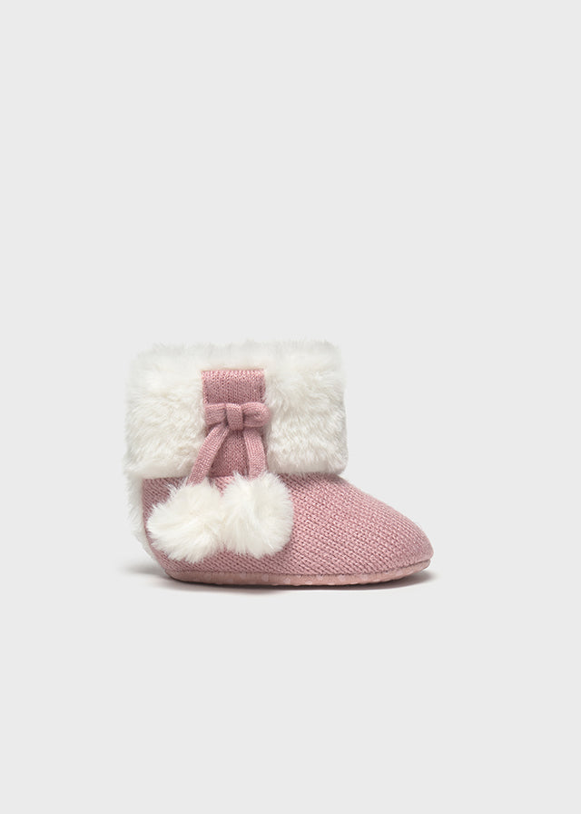 Botas Tricot New Born Rosa Mayoral 