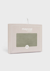 Manta Doblez Faz Brillo Pompón Verde Mayoral Caja