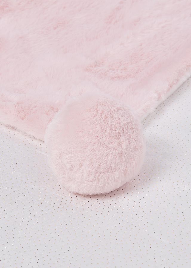 Manta Doblez Faz Pompón  Rosa Mayoral Estilo