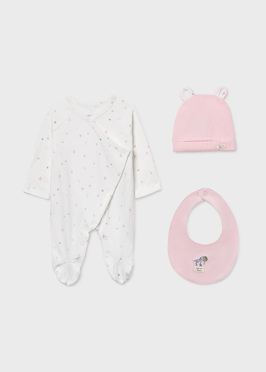 Set Primer Día Estampado Árboles Rosa Mayoral