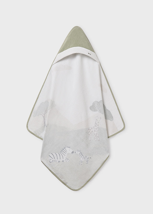 Toalla con Capota Árboles Verde Mayoral Estilo