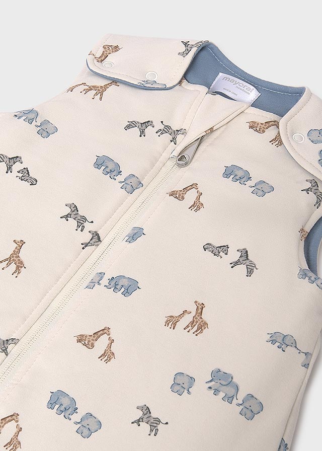 Saco de Dormir Safari Azul Mayoral detatalle