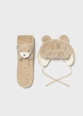 Set Gorro y Bufanda Oso Peluche Mayoral 