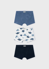 Set 3 Boxer Estampado Niño Dinosaurios Azul Mayoral 