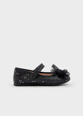 Baleta Merceditas Glitter Negro Mayoral