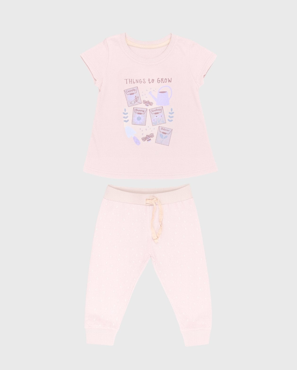 Pijama Pantalon Manga Corta Regadera Rosa