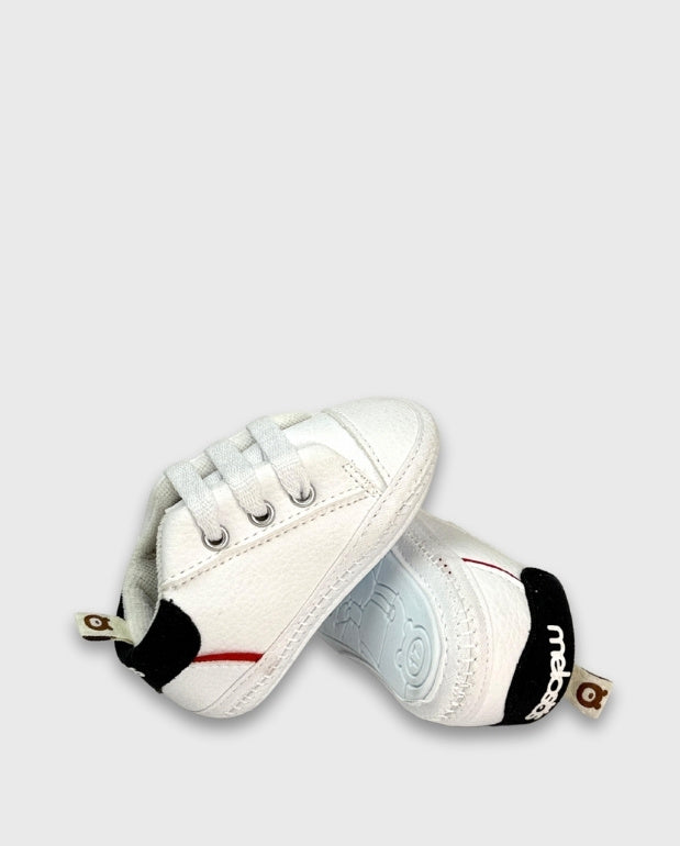 Tenis Sin Suela Blanco Detalle Navy Melosos Estilo