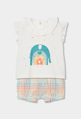 Conjunto Short Estampado Elefante Blanco Boboli 