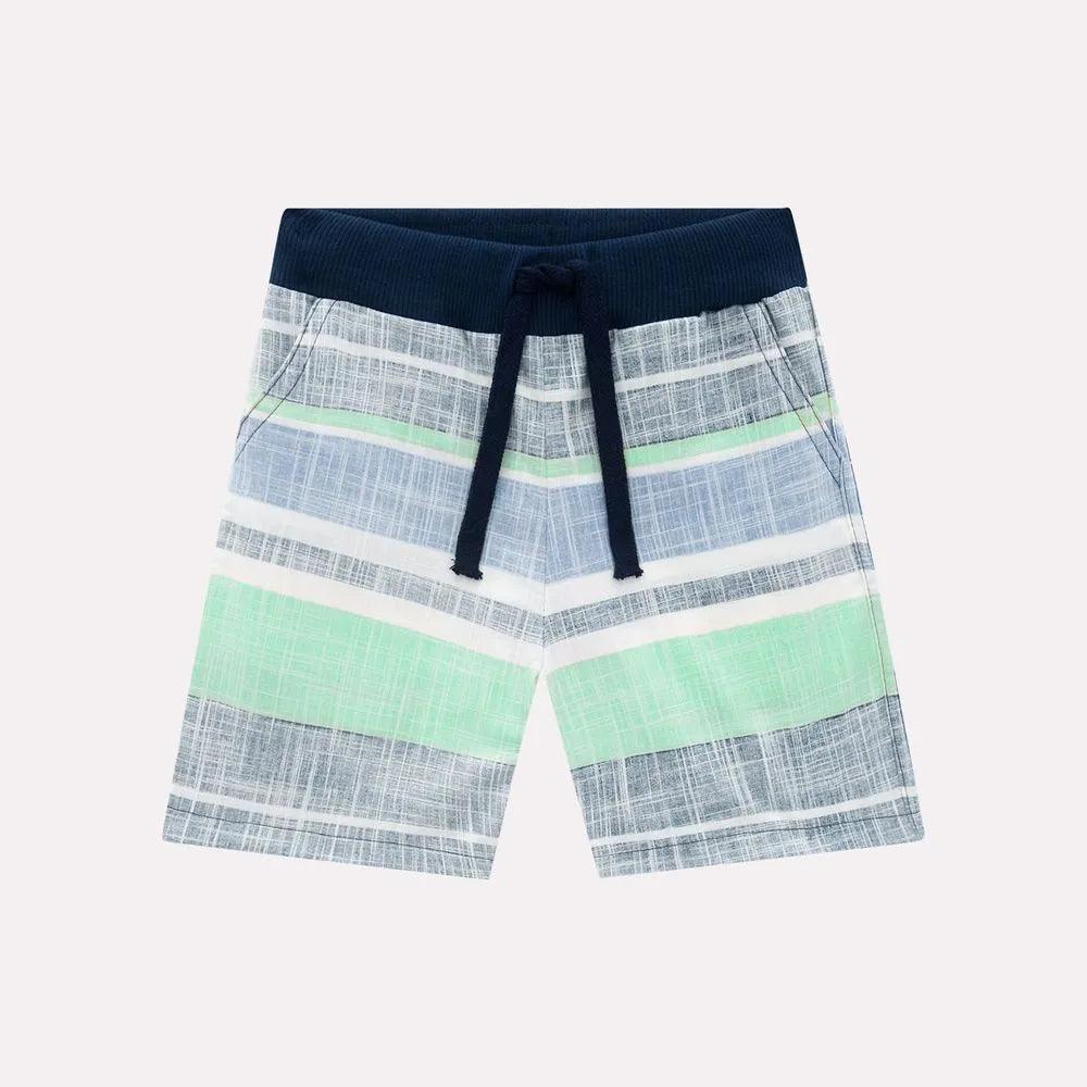 Conjunto Niño Cuello Mao y Pantaloneta | Travesuras Bermuda