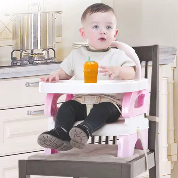 Silla Comedor Portátil Booster Mastela Rosa Modelo