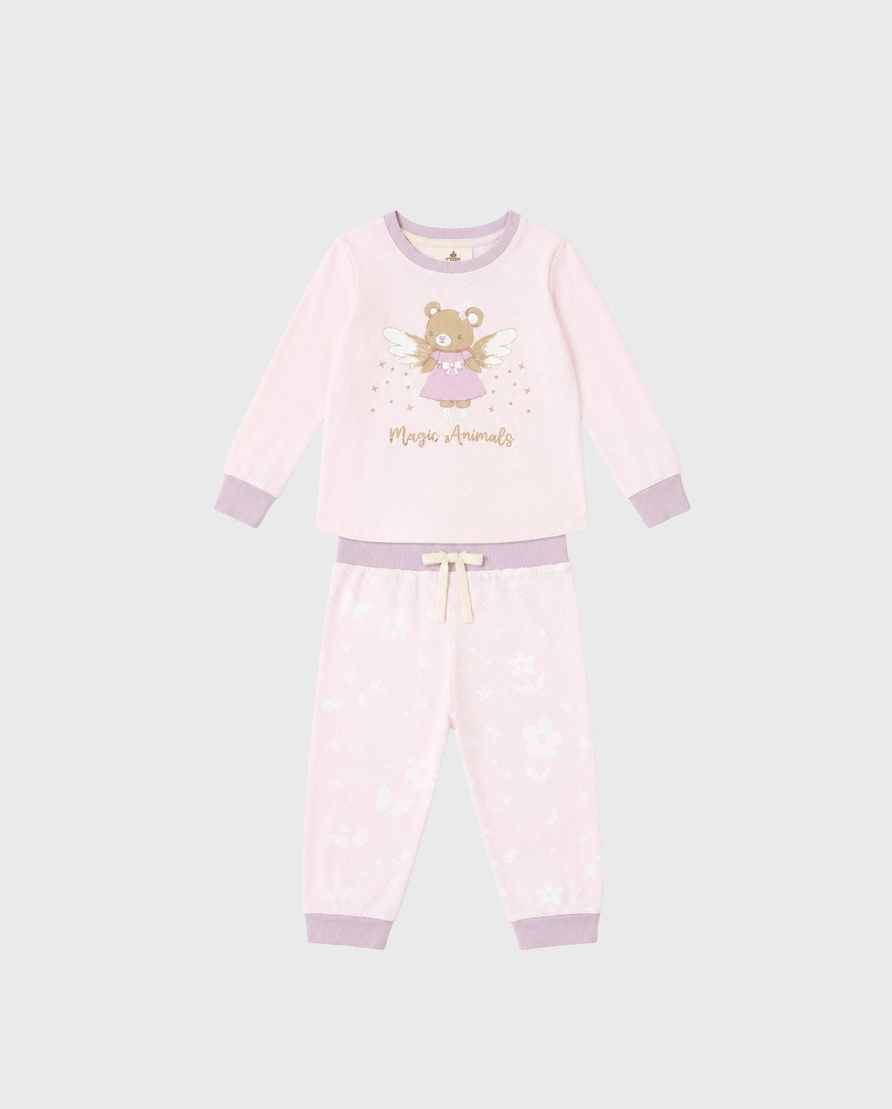 Pijamas Manga Larga Oso Vestido Colores Surtido