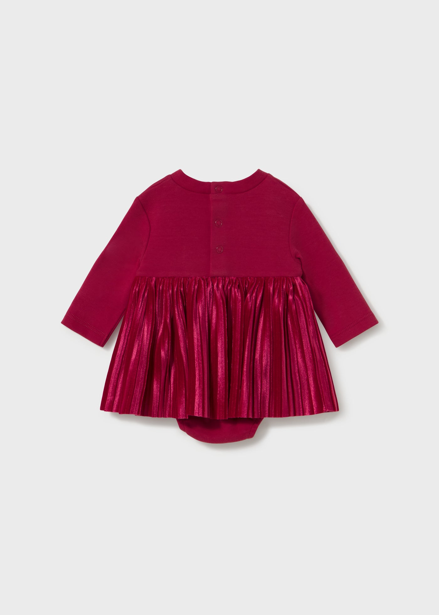 Vestido Plisado Moño Rojo Mayoral Moda
