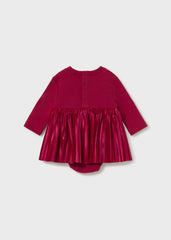 Vestido Plisado Moño Rojo Mayoral Moda
