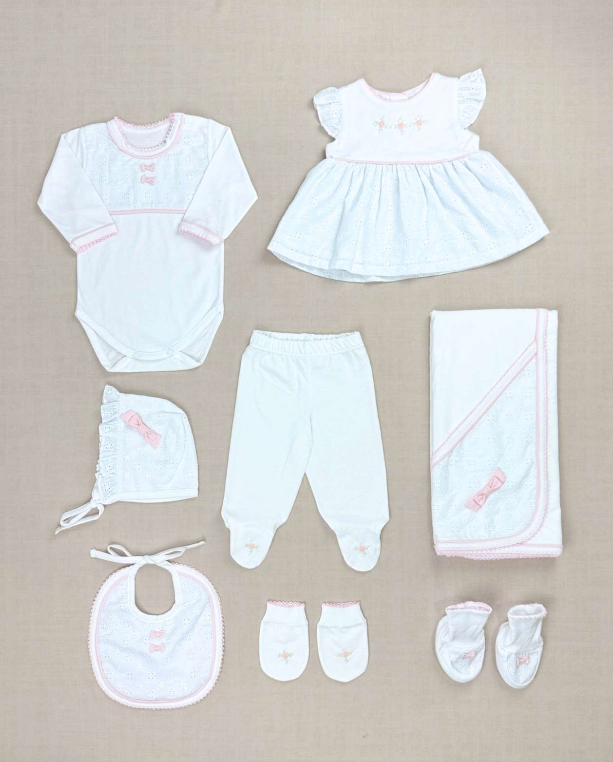 Set Primer Día Detalle Ojalillo Rosa