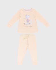 Pijama Pantalón Manga Larga Pajaro Pink