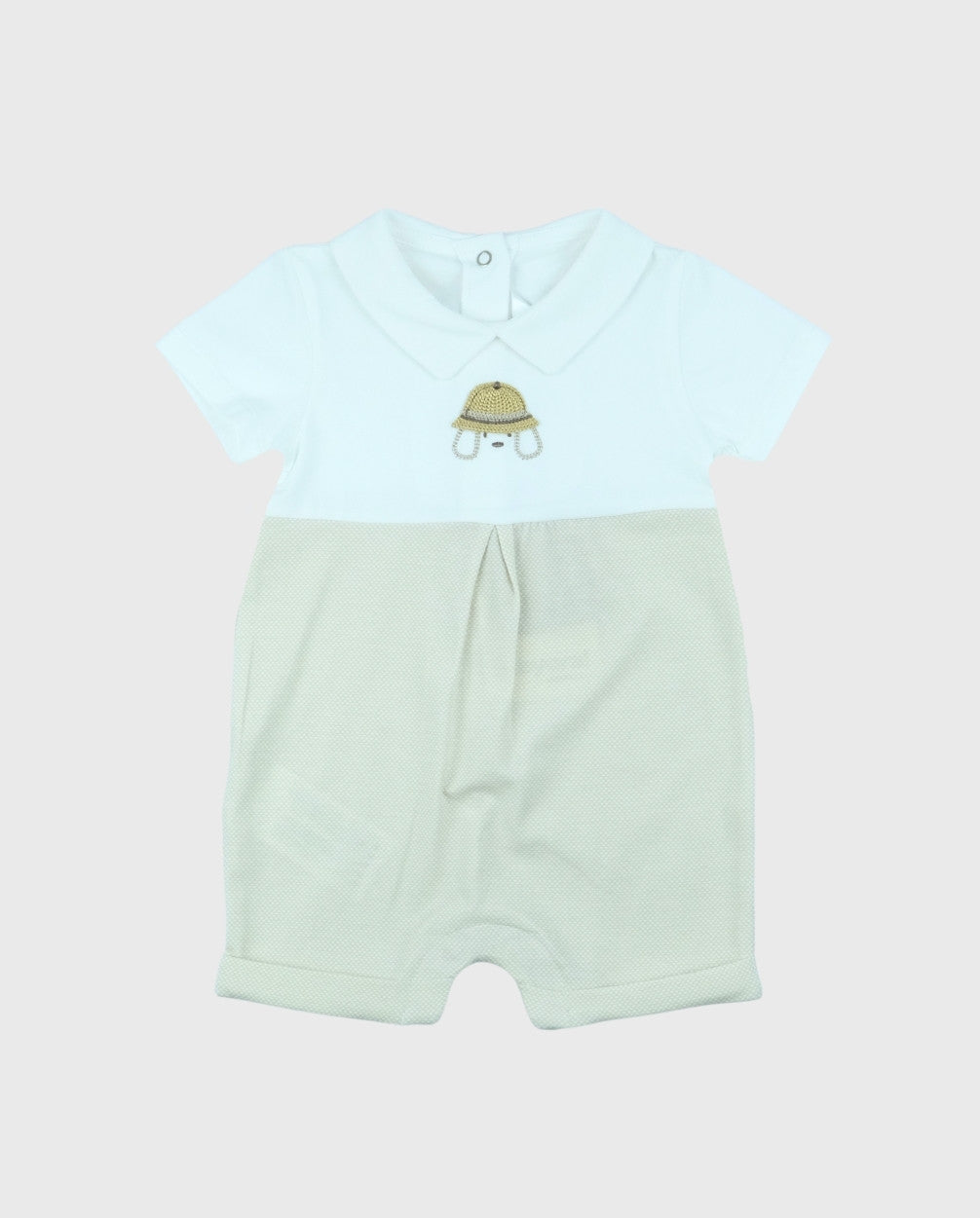 Pelele Detalle Rayas Beige Mayoral