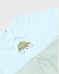 Pelele Detalle Rayas Beige Mayoral Diseño