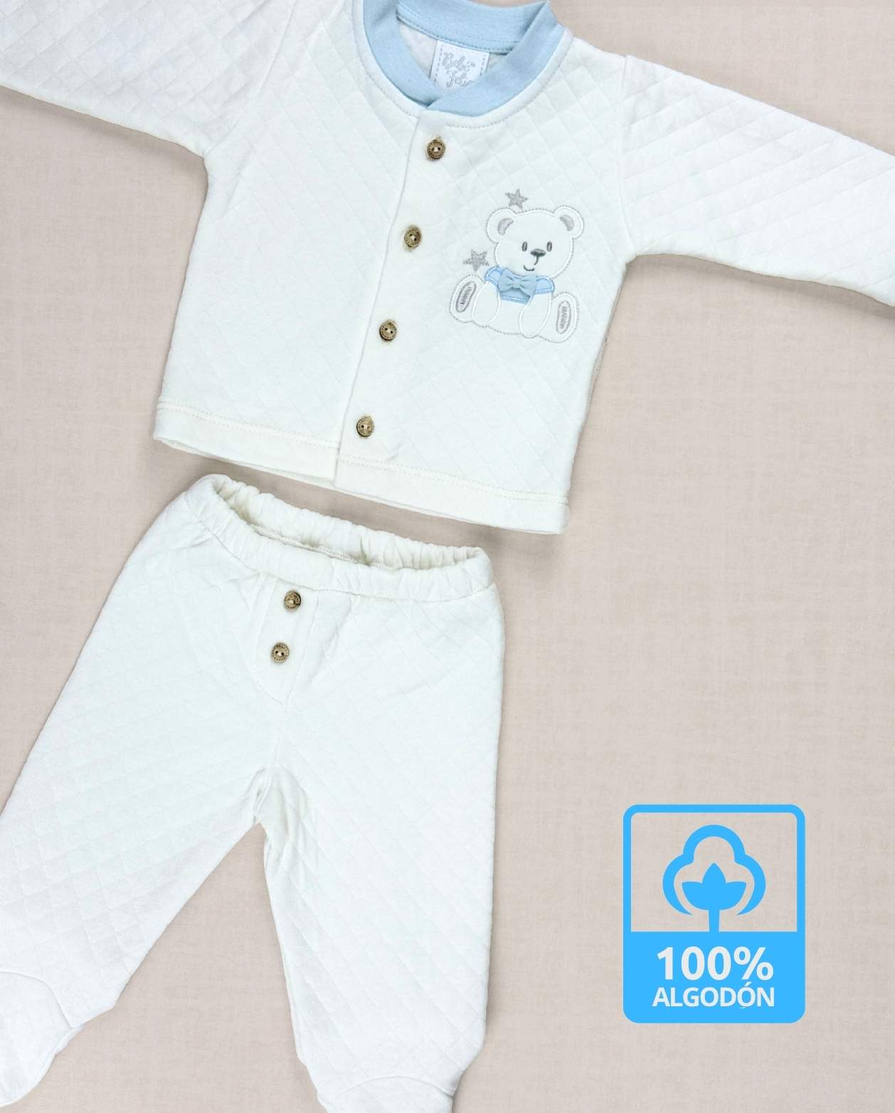 Set Primer Día Oso estrella Azul Blue