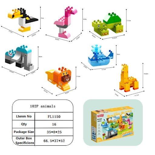 Juguete Puzzle Animales Medidas