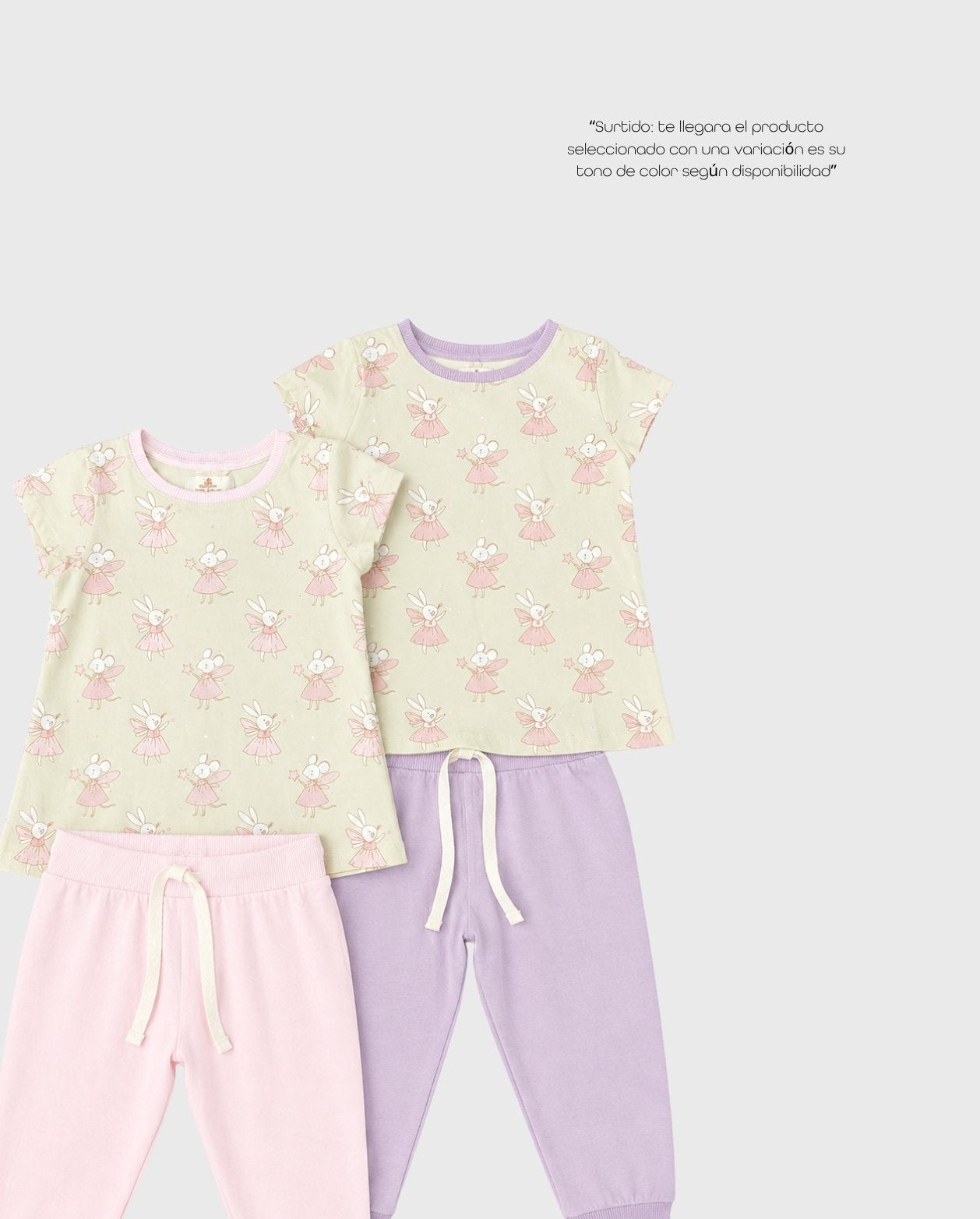 Pijamas Pantalón Hadas Ratón Colores Surtido estilo