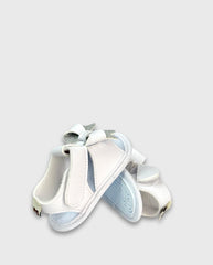Sandalias Sin Suela Blanco Moño Melosos Elegantes