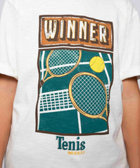 Camiseta Estampado Tenis Club Niño