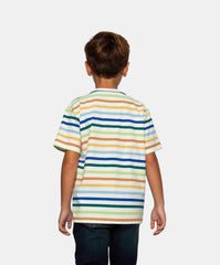 Camiseta Estampado Rayas Colores Niños