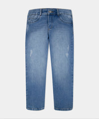 Pantalón de mezclilla claro para niño talla 4T a 10T