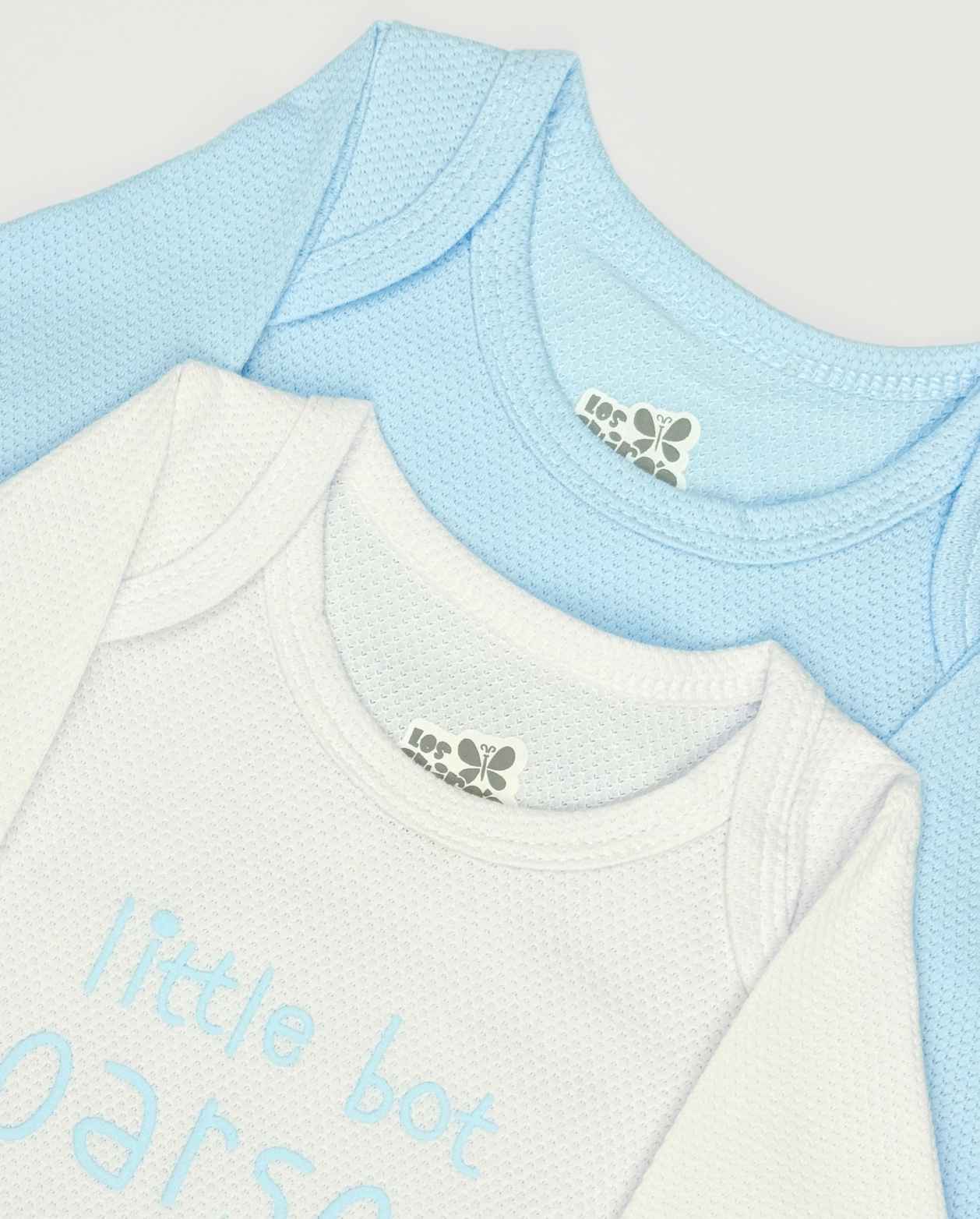 Set 6 Piezas Body Manga Larga Niño Detalles