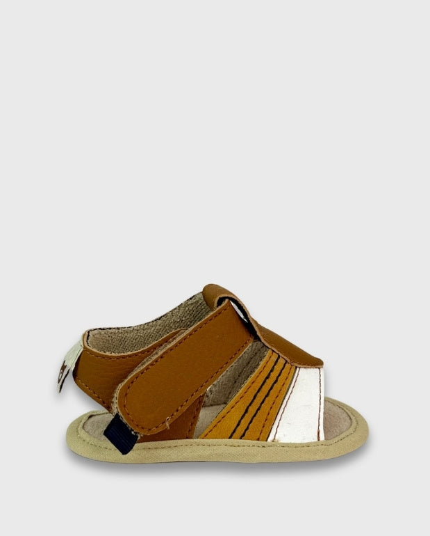 Sandalias Sin Suela Velcro Café Melosos Moda