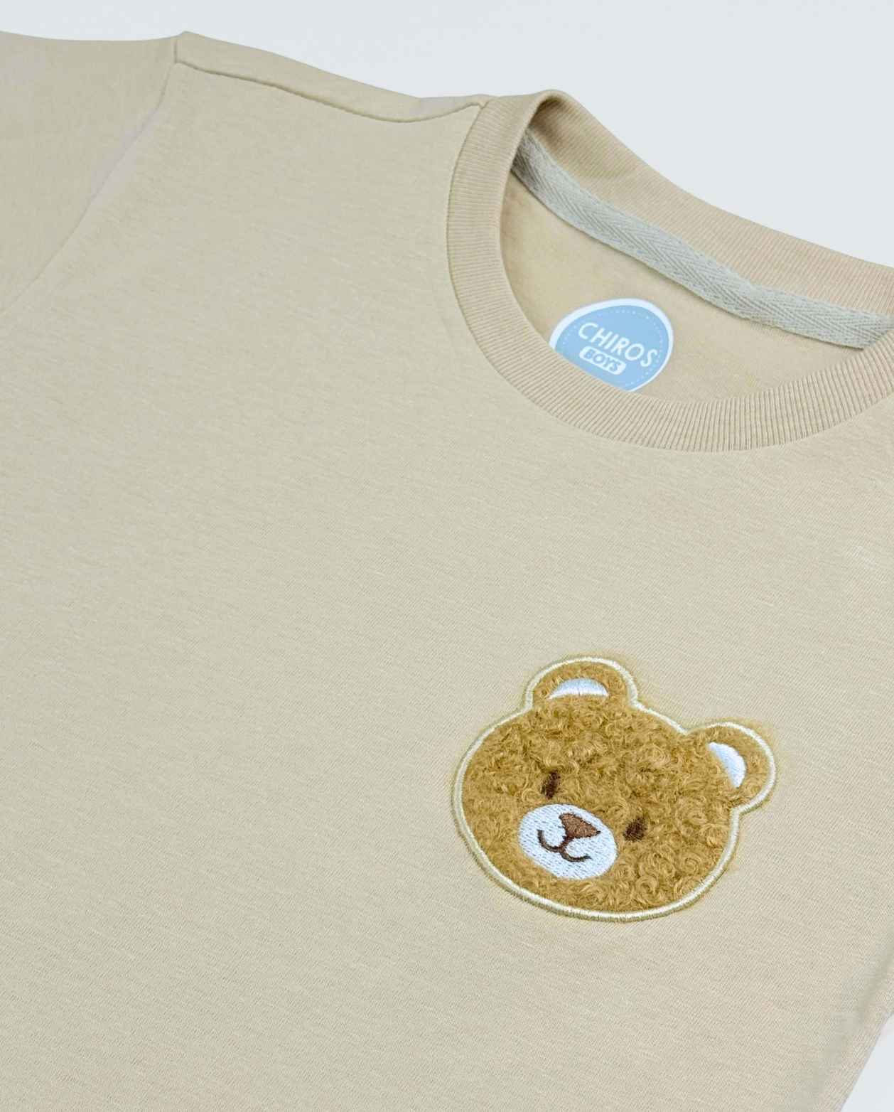 Conjunto Bermuda Bordado Oso Niños