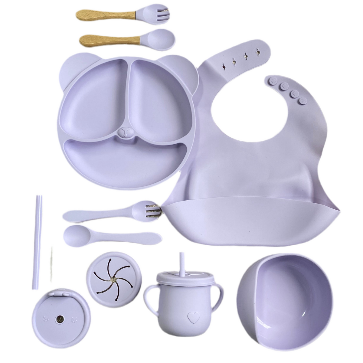 Set de Vajilla En Silicona Oso