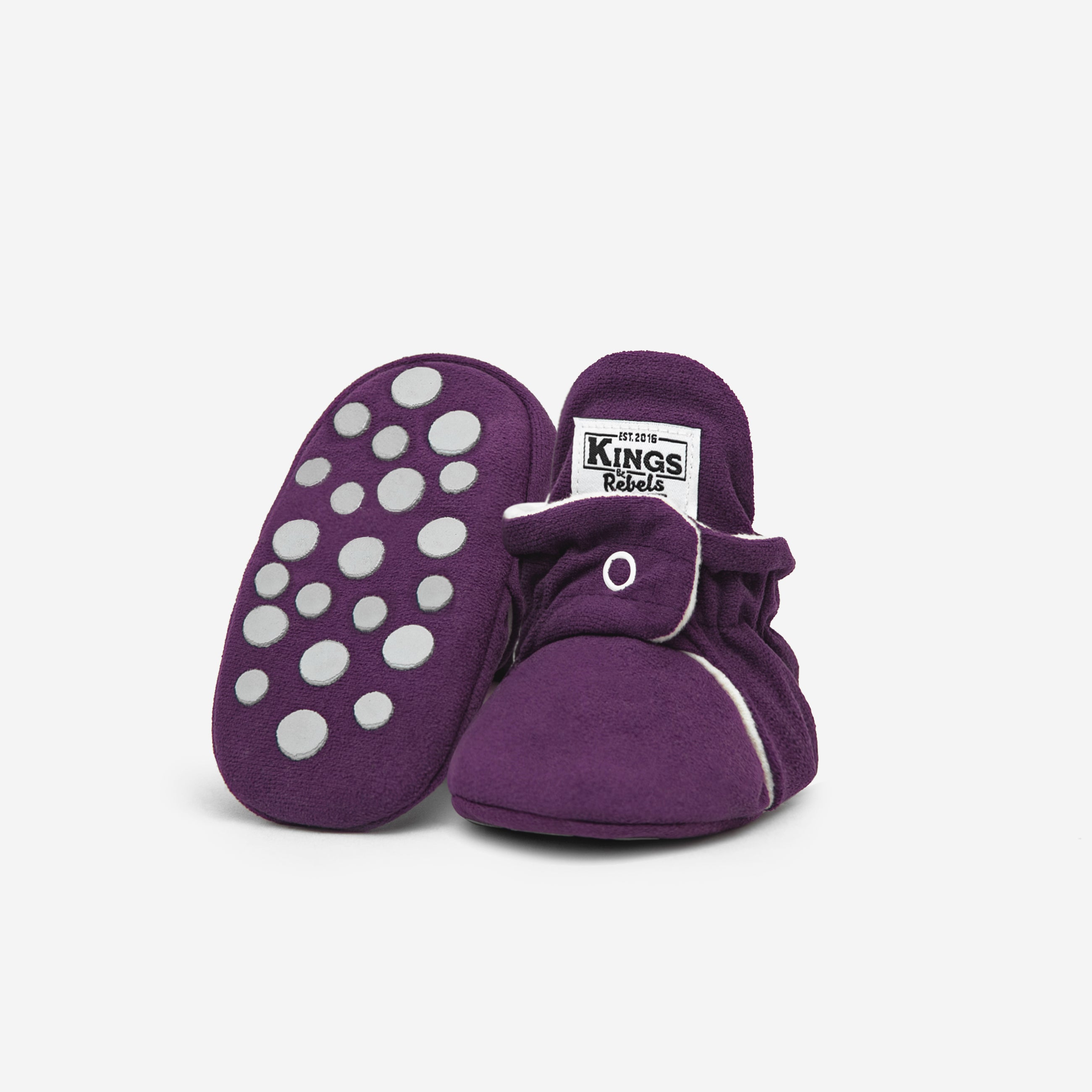 Botas Gamuza Gripper Berry Kings & Rebels 12M/24M Diseño