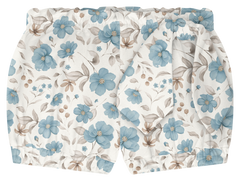 Conjunto Body Bordado Flor Azul