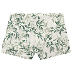 Conjunto Short Estampado Hojas Verde Detalles