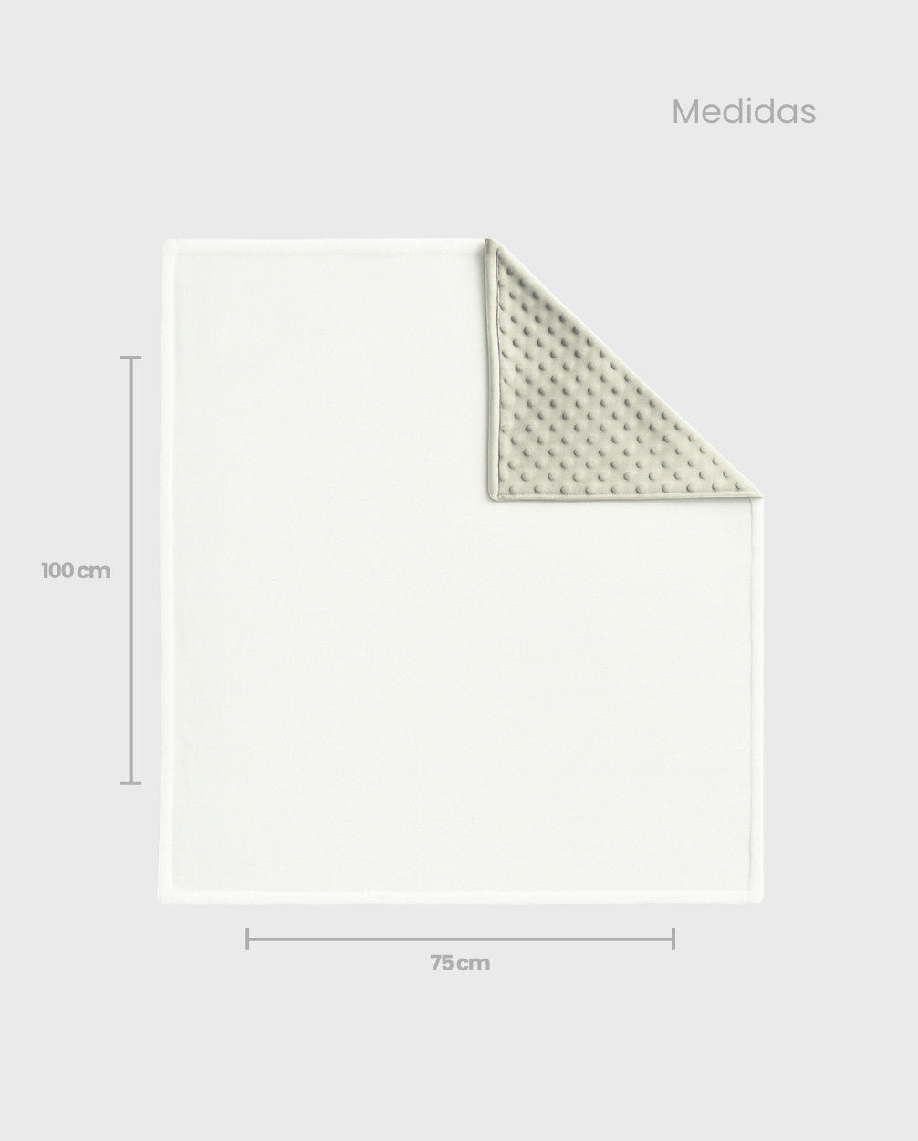 Cobija Doble Faz Burbuja Gris Bordado Surtido Medidas