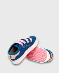 Tenis Niña Estilo Denim Corazón Fashion
