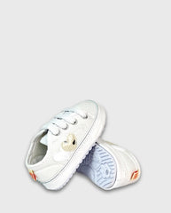 Tenis Detalle Corazones Blancos Huellitas Niña