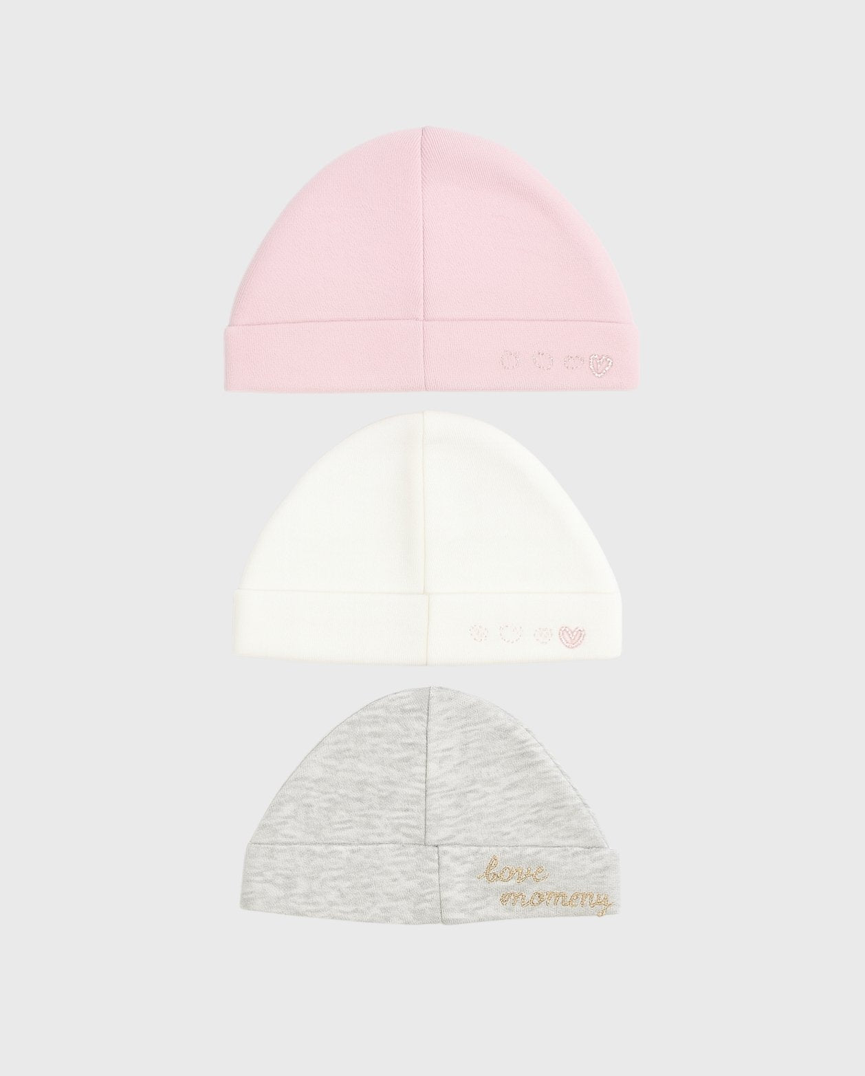 Set 3 Gorros Love Mommy
