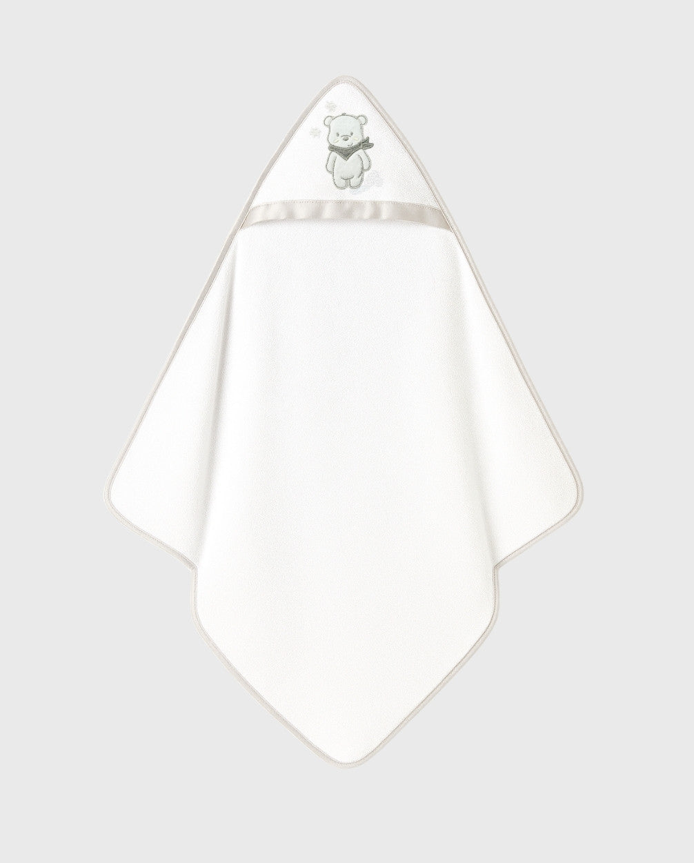 Toalla Capota Bordado Surtido Gris