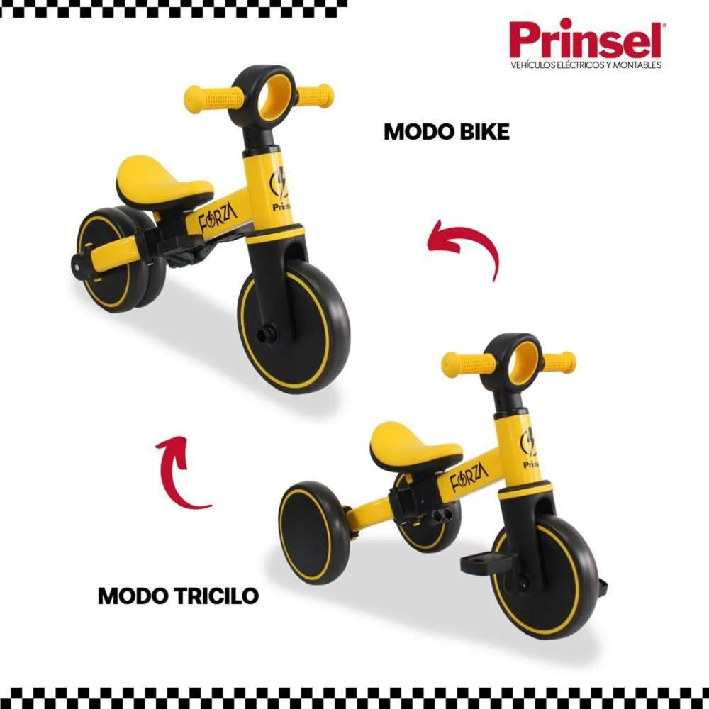 Balance Bike 2 En 1 Forza Amarillo