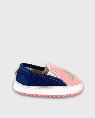 Tenis Vans Estrellas Combinada Huellitas Moda